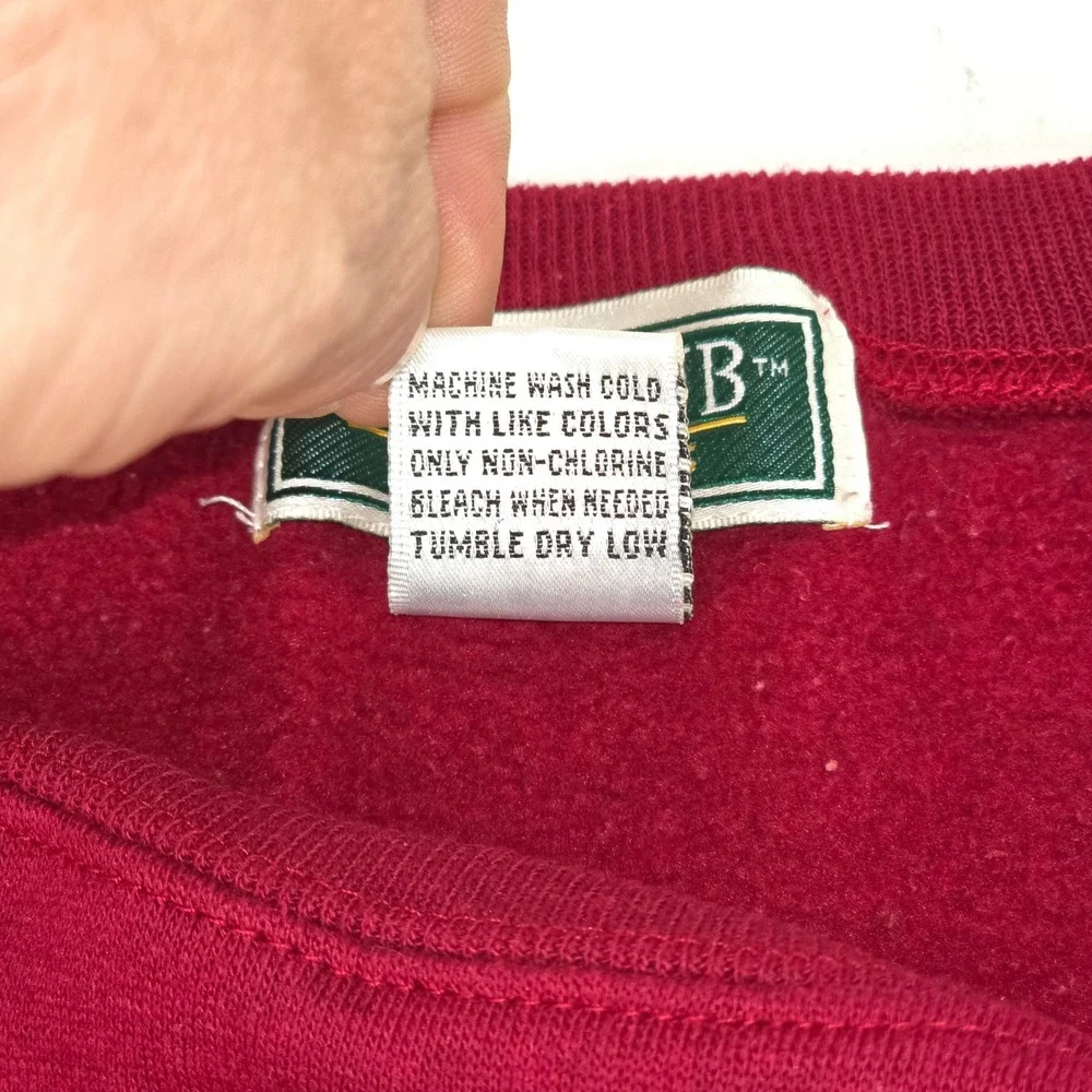 Ivy Club Classics Golf Crewneck‎ Mens XL Maroon 90s Embroidered Retro Throwback